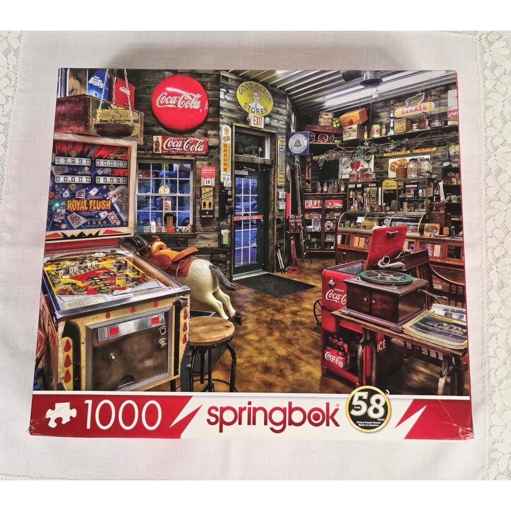 Springbok Good Nabor Store 1000 Piece Jigsaw Puzzle Vintage Americana Coca-Cola